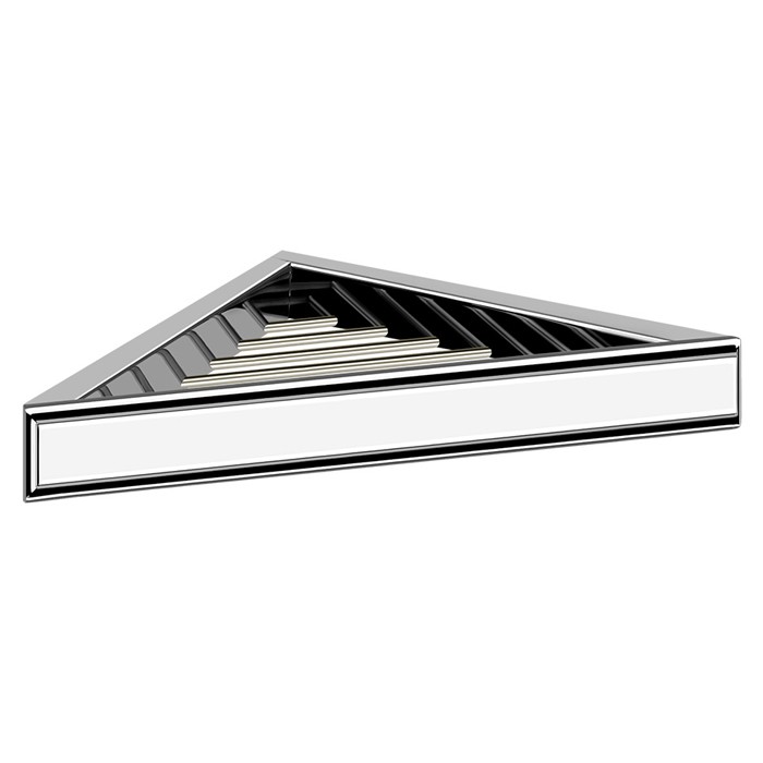 Полочка-решетка угловая для ванны или душа, подвесной, Gessi Eleganza, хром арт. 46461#031