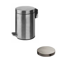 Мусорная корзина с педалью, 3 л., Giulini, никель матовый арт. RGP0003NKO