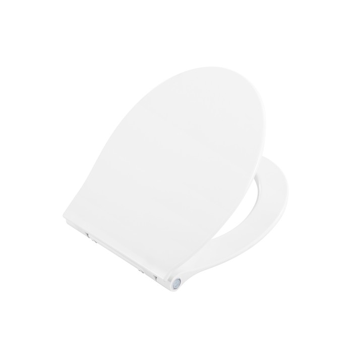 Сиденье с LED подсветкой, дюропласт, close, металлическое крепление BelBagno, глянцевый белый, Сиденья и комплектующие арт. BB216QSC
