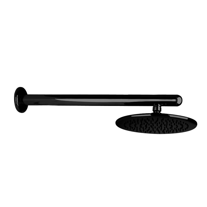Верхний душ для настенного крепления d216мм, Gessi Goccia, черный арт. 33755#299
