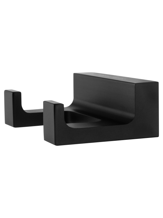 Двойной крючок для ванной, Wonzon & Woghand Eclipse, WW-9125-BL цвет: черный