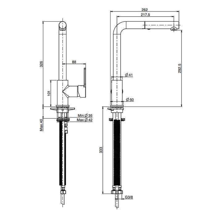 Fima Carlo Frattini Смеситель для кухни, на 1 отв., с выдвижной лейкой, Kitchen, F7029WOTOR цвет: золото