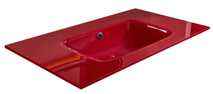 Столешница стекло 80см моноблок бордо, Boheme Neoart - 852-080-BR