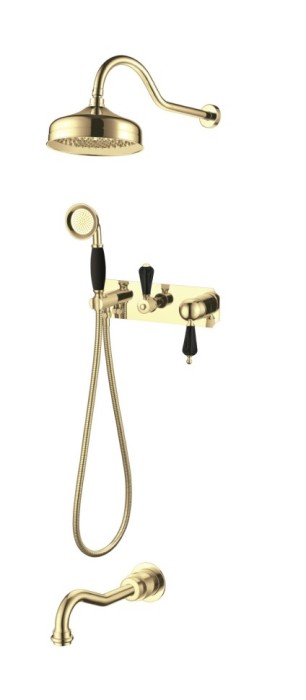 Смеситель для ванны, встроенный, Boheme Tradizionale cromo - 258
