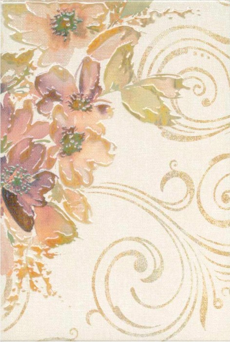 Декоративная плитка беж 3 лев 27x40 GLOBAL TILE Adele арт. 9AL0301M