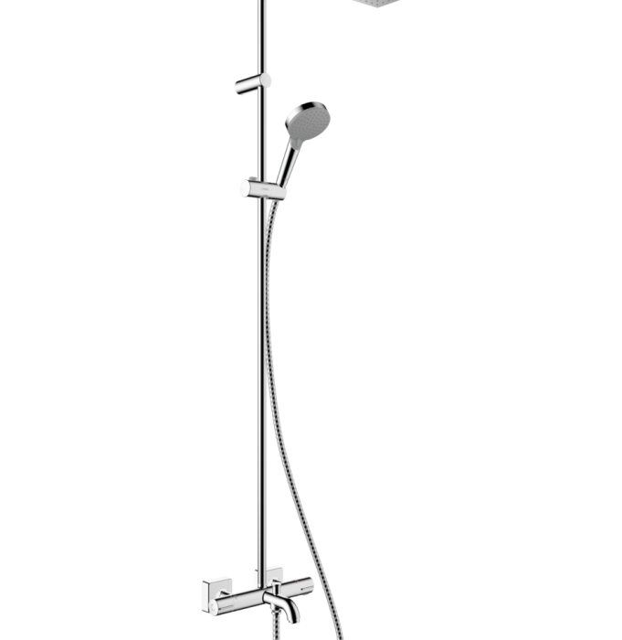 Душевая система с термостатом для ванны Vernis Shape Hansgrohe, хром арт. 26098000