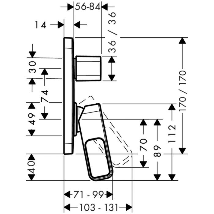 Смеситель для ванны Urquiola Axor, полированное золото арт. 11425990