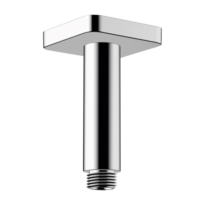 Душевой кронштейн потолочный 100 мм Vernis Shape Hansgrohe, хром арт. 26406000