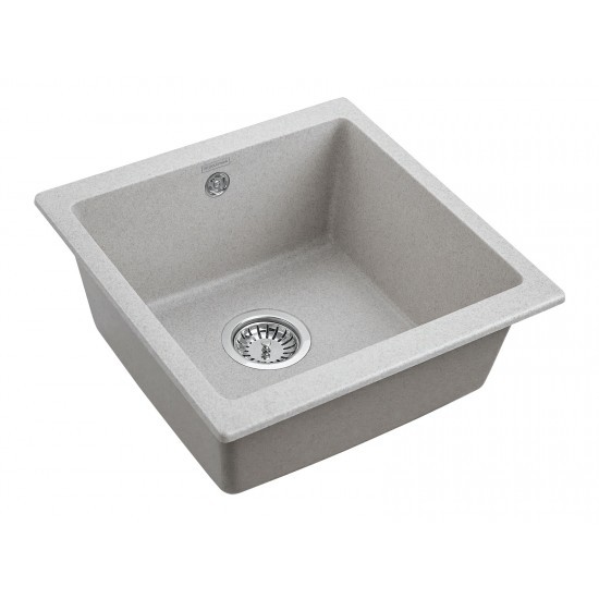 Мойка для кухни гранит 445х460 Paulmark GERA 50, серый - PM104546-GR