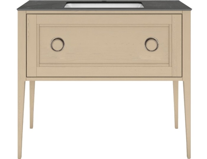 Тумба с раковиной 100 см, Plaza Kerama Marazzi, бежевый - PL.CN.100.1\CAP.M