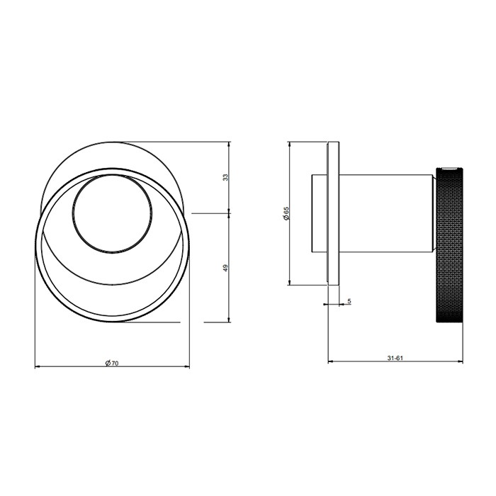 Смеситель для душа, встраиваемый, Gessi Anello, finox brushed nickel арт. 63409#149