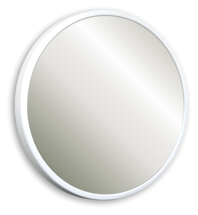 Зеркало D770 белый пластик, без подсветки, Azario Incanto - ФР-00002422