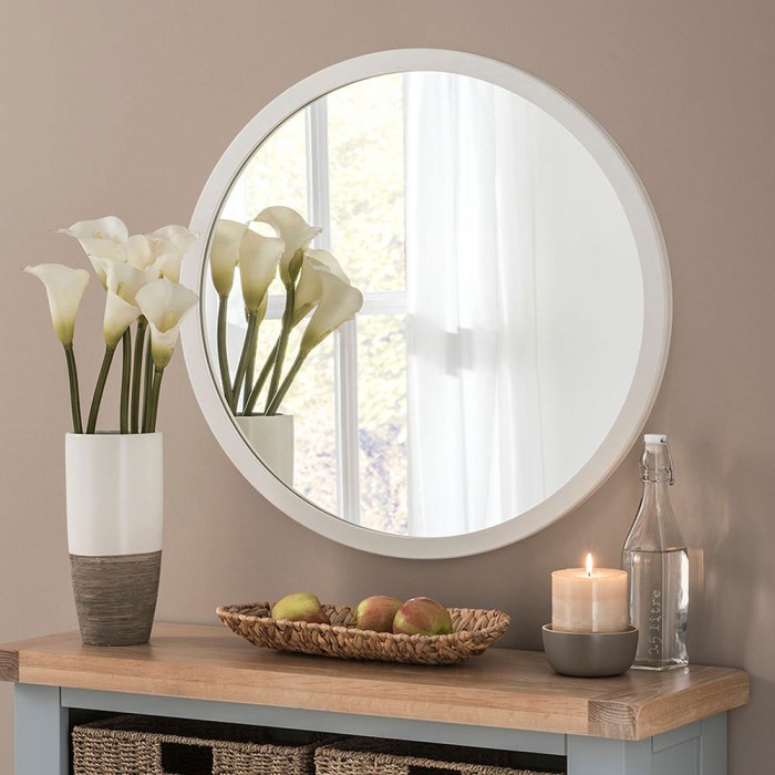 Зеркало D770 белый пластик, без подсветки, Azario Incanto - ФР-00002422