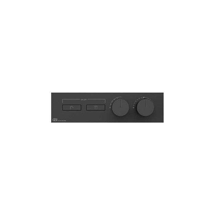 Термостат для душа, с включением до 2 источников одновременно, Gessi Hi Fi, black xl арт. 63012#299
