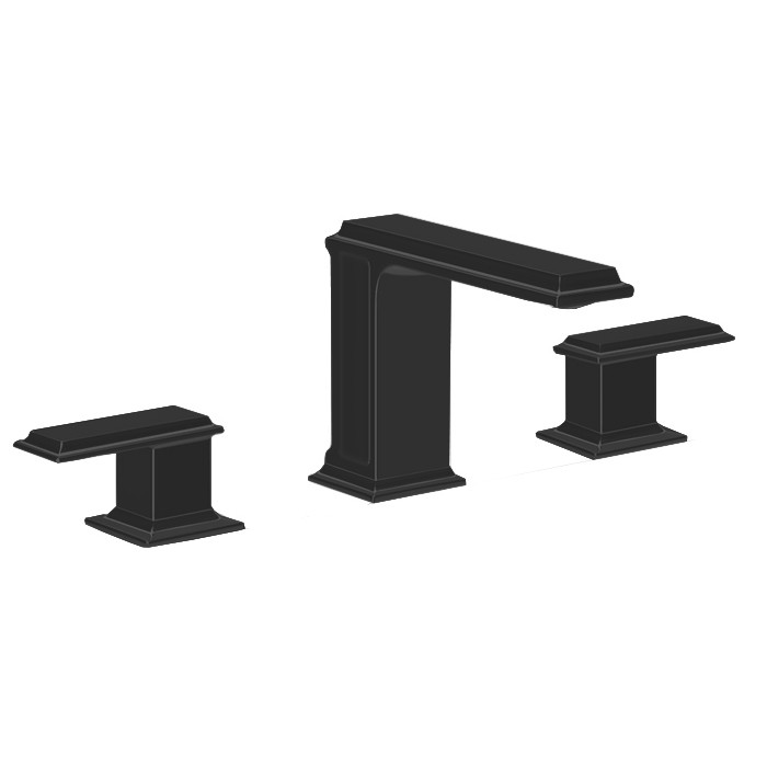 Смеситель для раковины на 3 отверстия, без донного клапана, Gessi Eleganza, черный металлик арт. 46011#706
