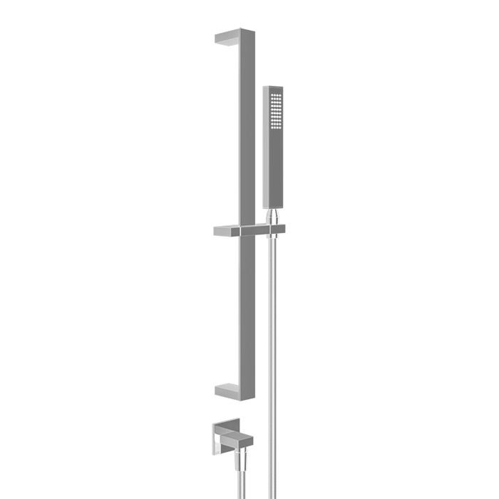 Душевая штанга с ручным душем и выводом воды из стены, Gessi Rettangolo, finox арт. 20142#149