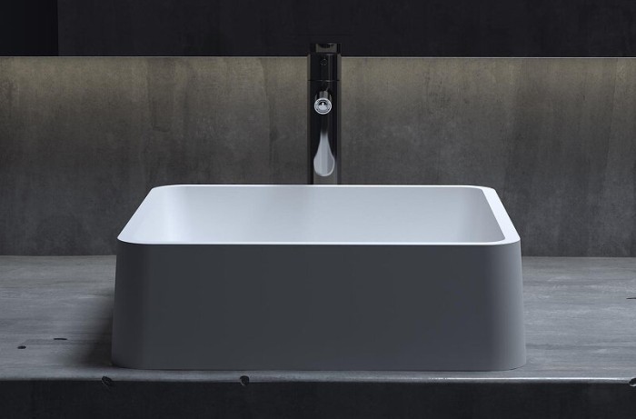 Раковина накладная 41,5x41,5, матовая, Salini GLORIA арт. 1102202M