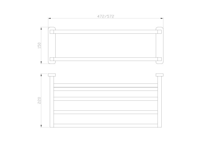 Полотенцедержатель с полкой, Wonzon & Woghand Graffity, WW-9381-BG цвет: золото