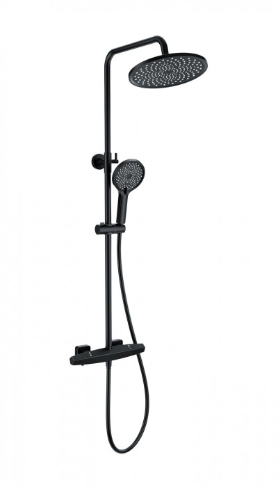 Душевая система с термостатом, Wonzon &amp; Woghand Neo, WW-B3045-A-MB цвет: черный