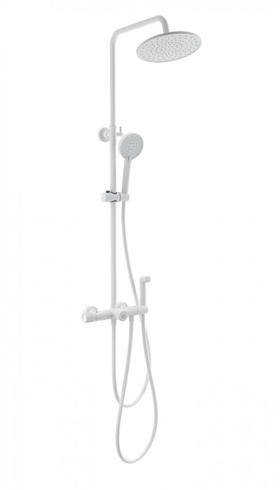 Душевая система с техническим душем и термостатом, Wonzon &amp; Woghand, WW-B3097-A-MW цвет: белый