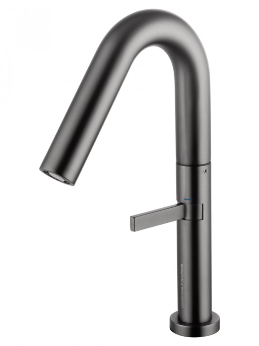 Смеситель для раковины высокий, Wonzon &amp; Woghand, WW-6068-BGG цвет: графит