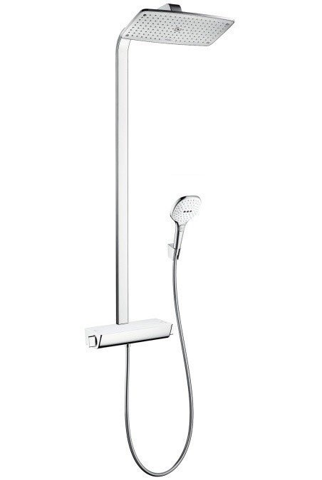 Душевая система с термостатом Raindance E Hansgrohe, белый, хром арт. 27286400