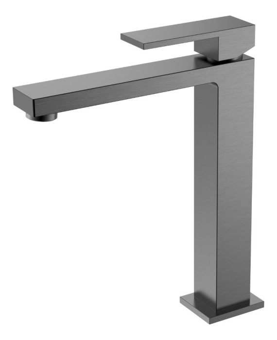 Смеситель для раковины, Matt Gun Metal, Qubic Boheme 472-GM