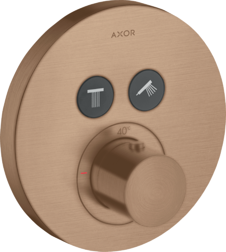 Термостат для душа ShowerSelect Axor, шлифованное красное золото арт. 36723310