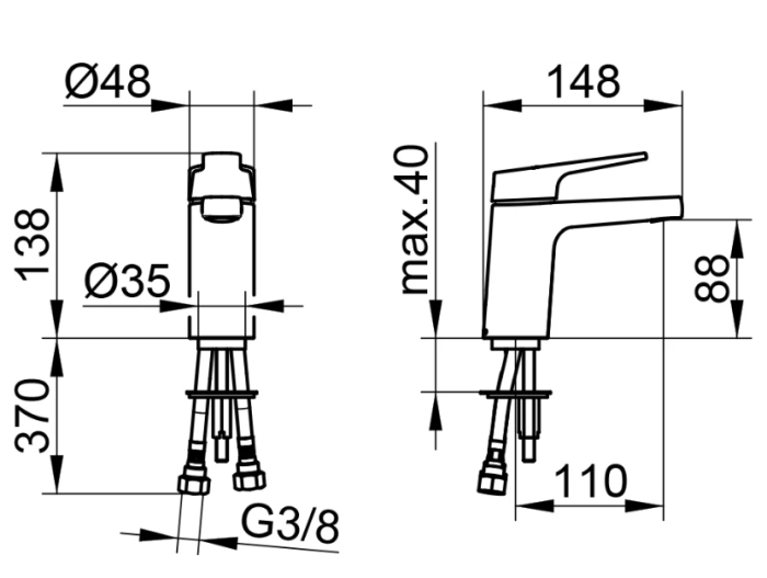 Смеситель для раковины Keuco Collection Moll цвет хром арт. 52704010100