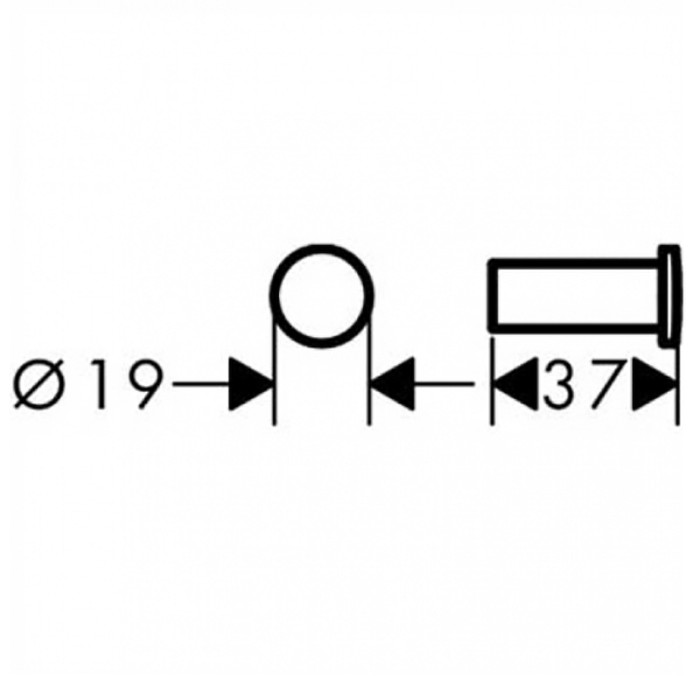 Крючок Hansgrohe Logis Universal 41711000, цвет: хром