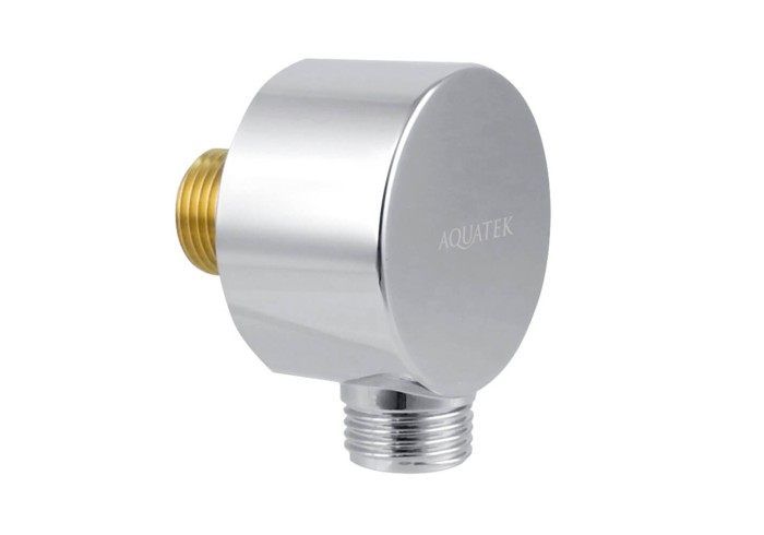 Шланговое подсоединение, Aquatek, хром арт. AQ2454CR
