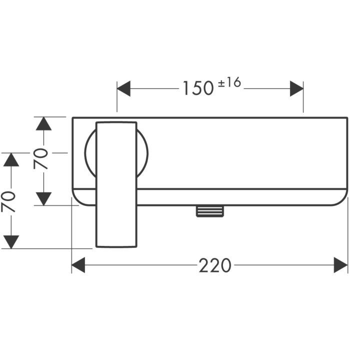 Смеситель для душа Citterio Axor, хром арт. 39600000