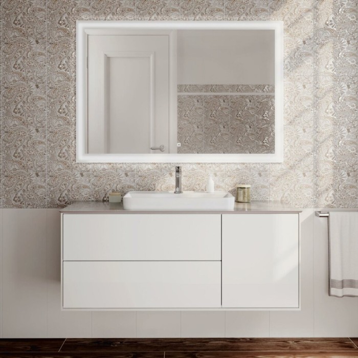 Тумба подвесная 120см, 3 ящика, Plaza modern Kerama Marazzi, белый - PLB.M.120.3\WHT