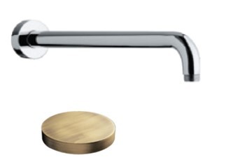 Душевой кронштейн из латуни, длина 450мм, Giulini Wellness, бронза арт. 1751-45BR