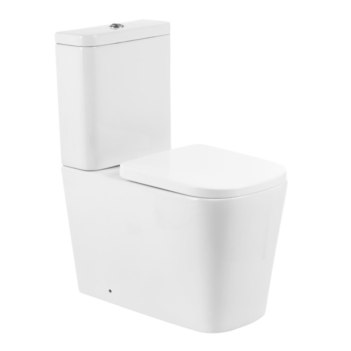 Чаша унитаза безободкового, P-trap BelBagno, глянцевый белый, Albano арт. BB120CPR