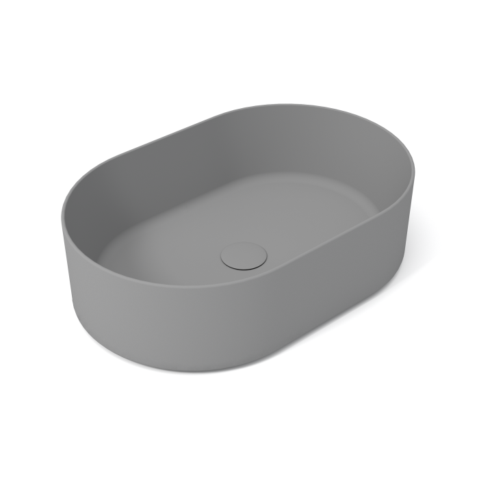 Накладная раковина 60x40x17 cm, Olympia ceramica Open, серый матовый арт. OPE42OV60003