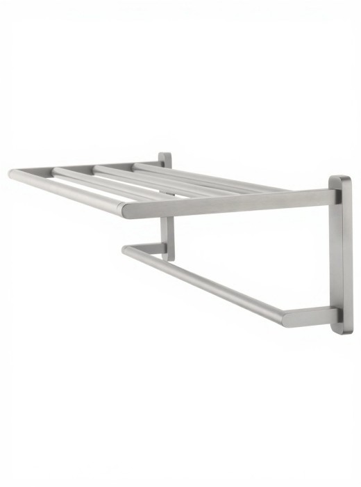 Полотенцедержатель с полкой, Wonzon & Woghand Graffity, WW-9381-BN цвет: никель