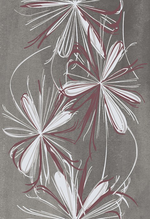 Декоративная плитка grey flower 27.8x40.5 AZORI Sonnet арт. 587902001