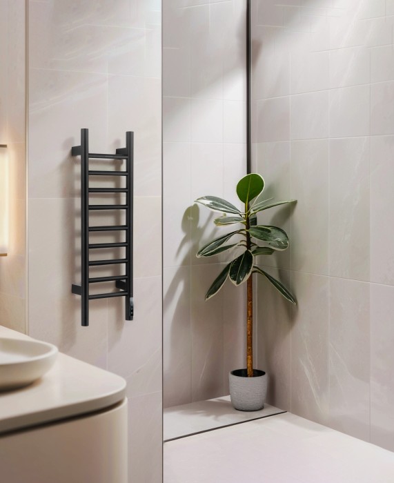 Полотенцесушитель электрический, Wonzon & Woghand Bonn, WW-AL4092-MB цвет: черный