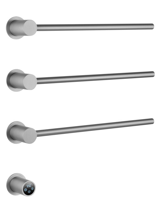 Полотенцесушитель электрический встраиваемый, Wonzon &amp; Woghand Hamburg, WW-AL313-BR цвет: никель