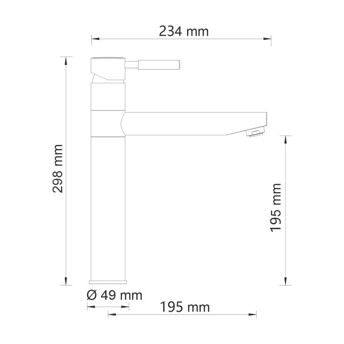 Смеситель для кухни Main 4100 WasserKRAFT арт. 4107
