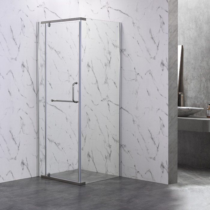Душевой угол 900x900x2000, Veconi Rovigo, хром, стекло прозрачное арт. RV18-90-01-C5