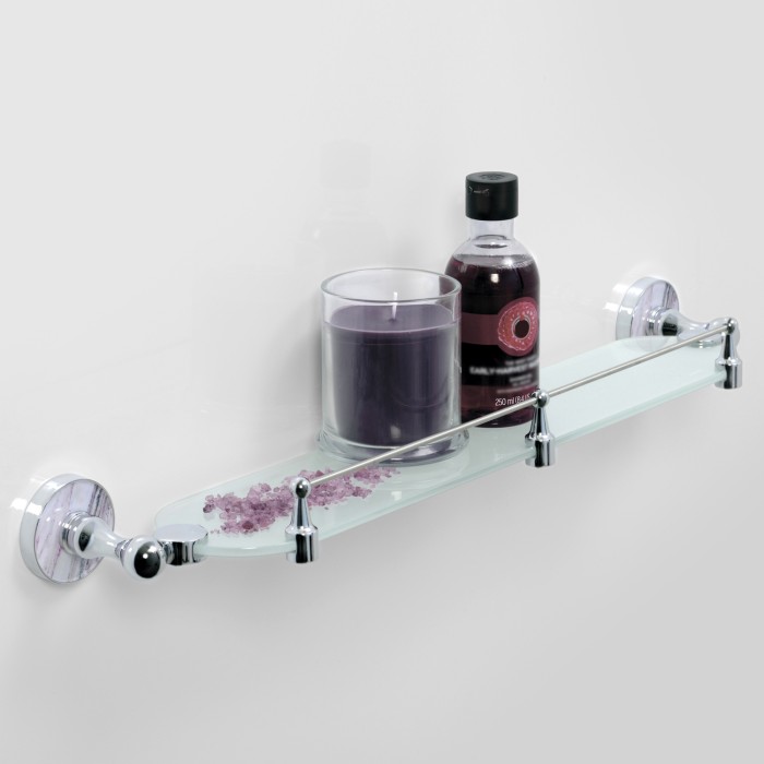 Полка стеклянная с бортиком WasserKRAFT Aland K-8500 арт. K-8544