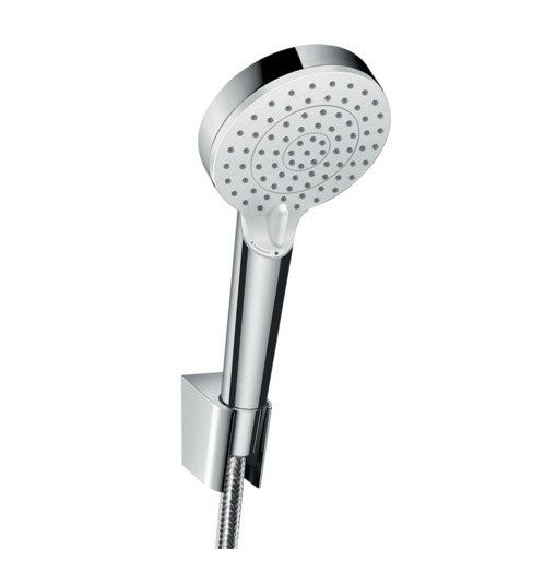 Душевой набор Vario с держателем и шлангом 125см Crometta Hansgrohe, белый, хром арт. 26691400