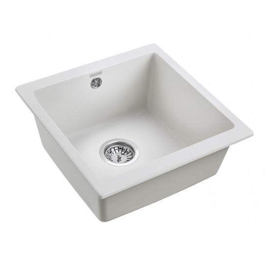Мойка для кухни гранит 445х460 Paulmark GERA 50, белый - PM104546-WH