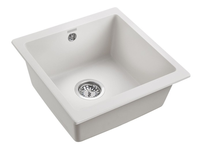 Мойка для кухни гранит 445х460 Paulmark GERA 50, белый - PM104546-WH