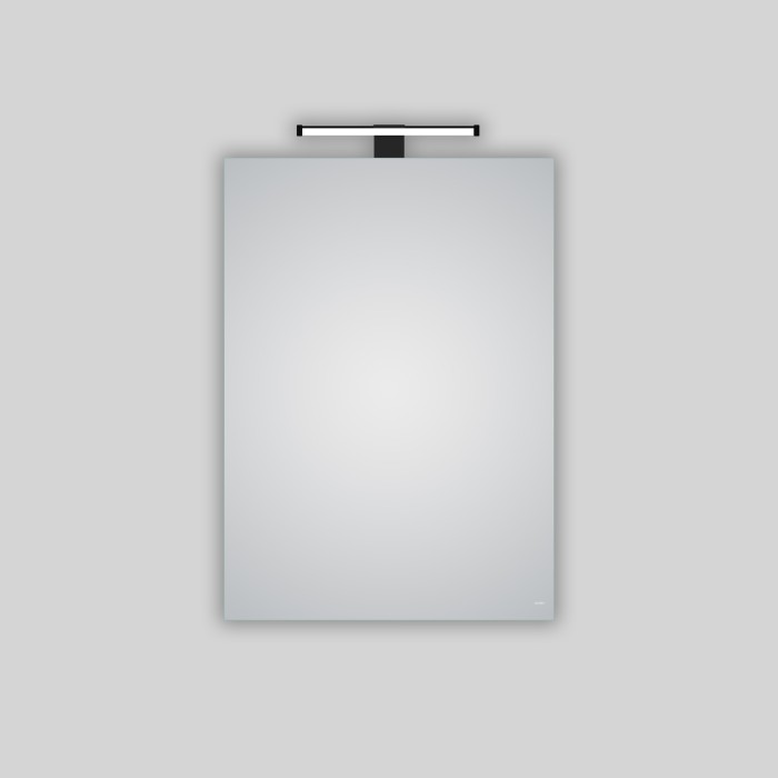 Зеркало-шкаф 500х700 в алюминиевом корпусе, сенсорный выключатель с функцией диммера, Azario Viva - AZ-ZC-022CS