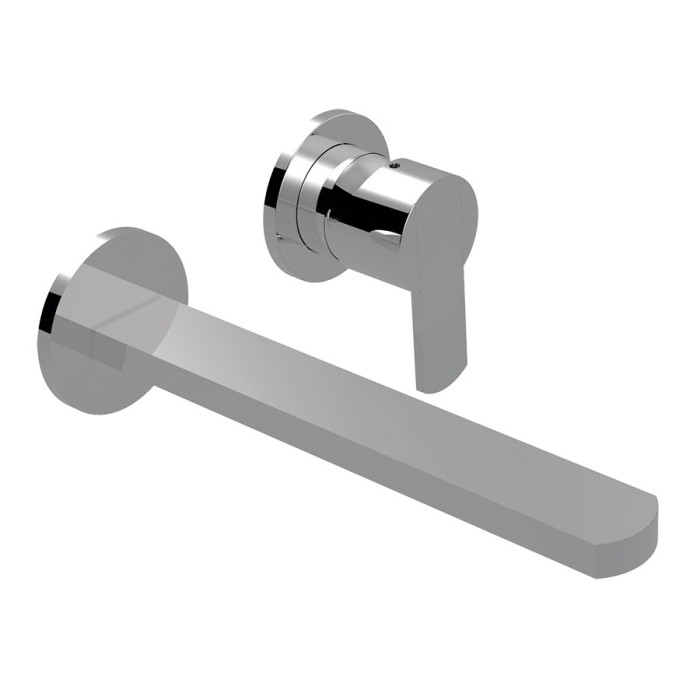 Внешняя часть для смесителя для раковины настенного монтажа, без донного клапана, излив 200 мм., Giulini Surf, хром арт. 5820-EP