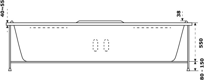 Акриловая ванна 150х150 угловая, Azario Азура арт. АЗВ0001