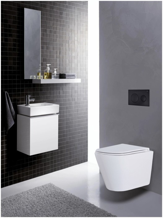 Готовый комплект инсталляция с панелью смыва + унитаз Teramo( круглый) с сидением микролифт +клавиша черная  Azario - AZ-8010-1000+AZ-8200-0013+AZ-0053